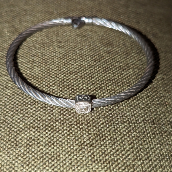 Alor 18 karat White Gold, stainless steel and stainless steel 1 row 3.0 … - Picture 4 of 5